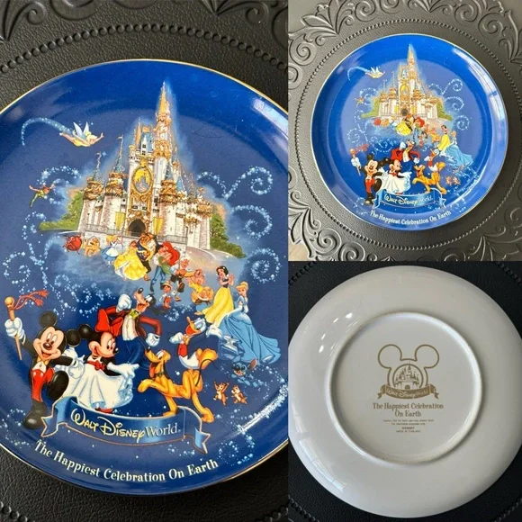 ✨ Walt Disney world display collection collectible plate 8” - Picture 2 of 6